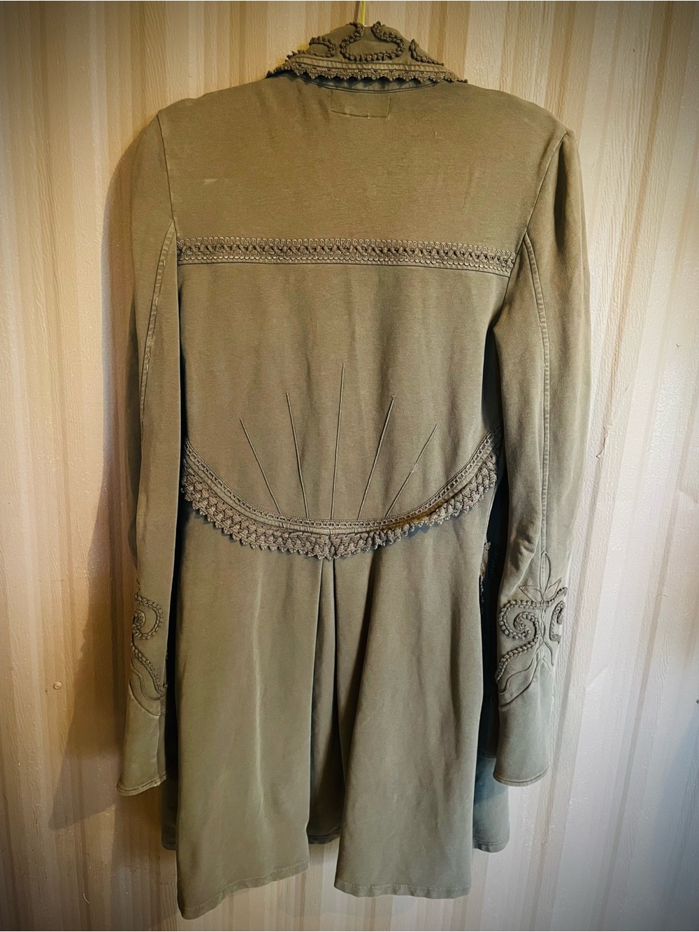 Gretty Zueger Embroidered Longline Jacket Bohemian Western Button Cotton Peru S - Picture 10 of 15